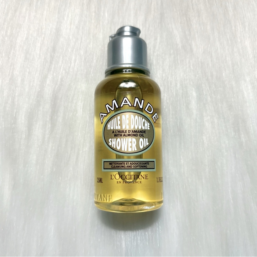 4/$30 Bundle💫L’Occitane Amande Almond Infused Shower Oil Cleanser Mini 1.1 fl.oz
